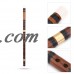 WALFRONT Exquisite Bitter Bamboo Flute Chinese Dizi Instrument 2 Sections F/G Key with Accessories, Chinese Dizi Instrument, Chinese Flute   